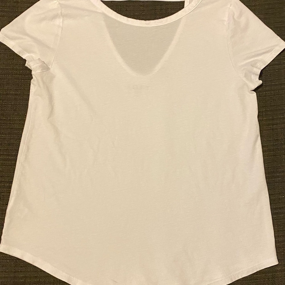 LOFT White Short Sleeve Tee